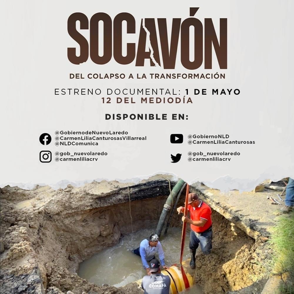 Presentará gobierno municipal a ciudadanía documental “Socavón: del colapso a la transformación”