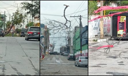 Fuerte tromba causa estragos en Reynosa