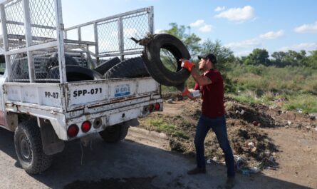 Recolecta Nuevo Laredo más de 77 mil llantas en desuso durante el 2023