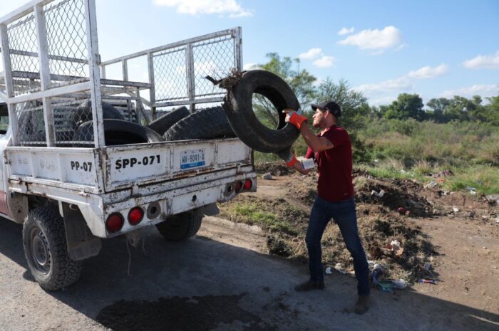 Recolecta Nuevo Laredo más de 77 mil llantas en desuso durante el 2023