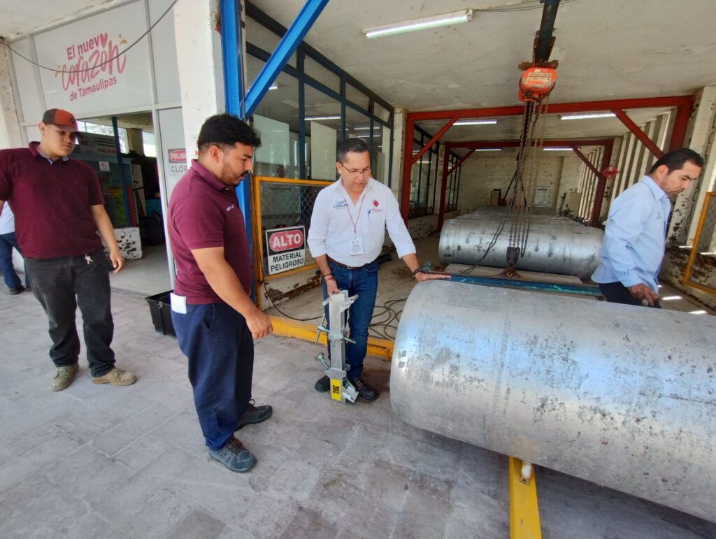 Capacita COMAPA Nuevo Laredo a personal operativo en el manejo del gas cloro