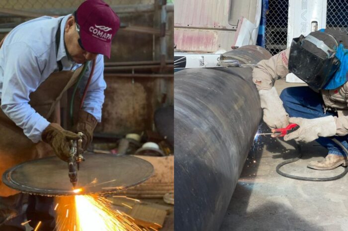 Fabrican en COMAPA Nuevo Laredo piezas especiales para atender reportes ciudadanos
