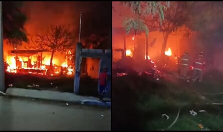 Incendio provocado destruye una casa en La Presita de Ciudad Victoria