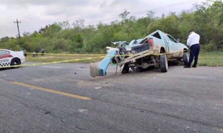 Choque entre autobús y camioneta deja un muerto en la Victoria-Monterrey