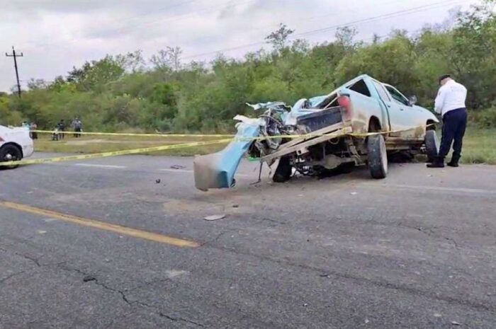 Choque entre autobús y camioneta deja un muerto en la Victoria-Monterrey