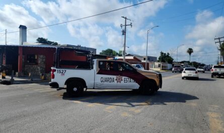 Joven conductor choca contra patrulla de la Guardia Estatal en Nuevo Laredo