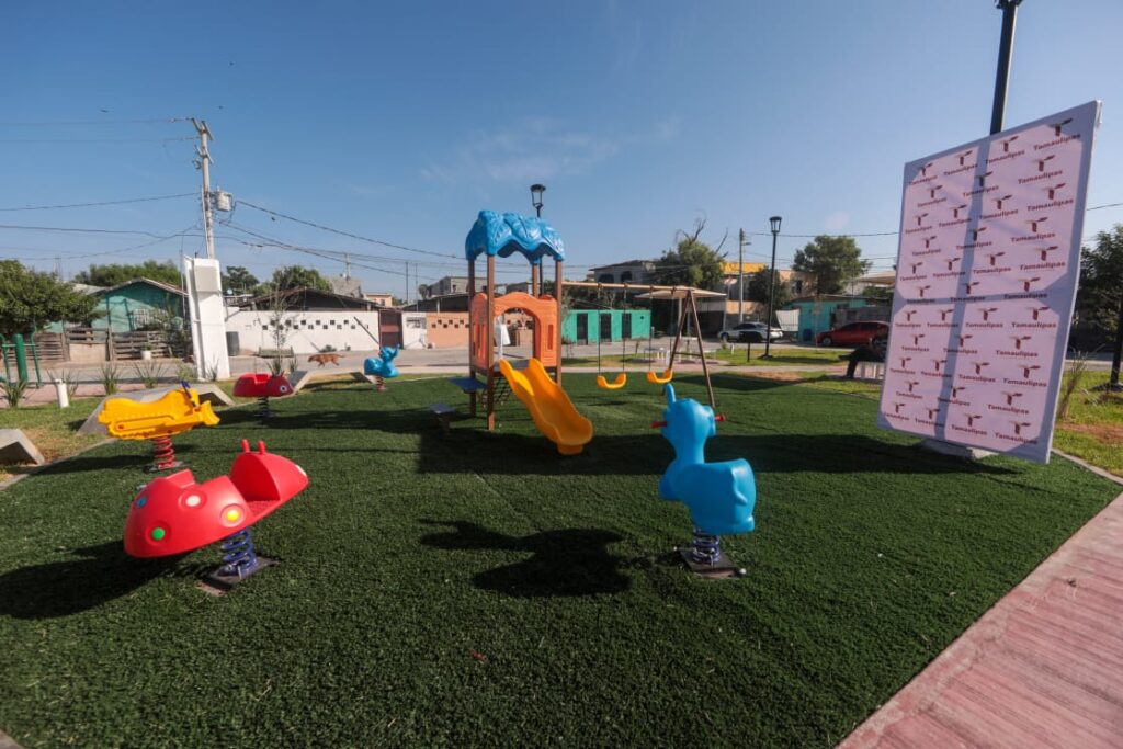 Construye Gobierno de Nuevo Laredo tres plazas en la colonia Nueva Era