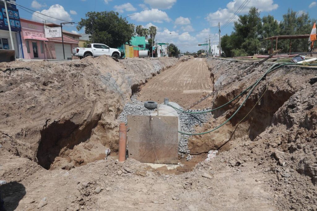 Invierte Nuevo Laredo más de 47 mdp en segunda etapa de construcción en colector pluvial 15 de Septiembre