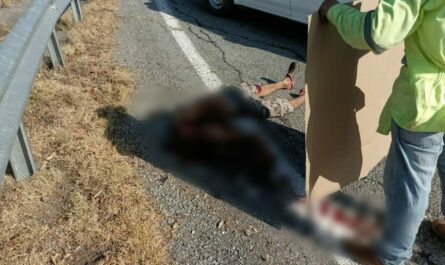 Joven motociclista sufre grave accidente en carretera antigua a Tula