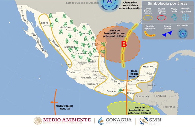 Mantiene Protección Civil vigilancia ante llegada de tormenta tropical a Nuevo Laredo