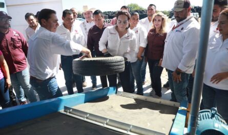 Arranca Gobierno de Nuevo Laredo trituradora de llantas para proteger el medio ambiente