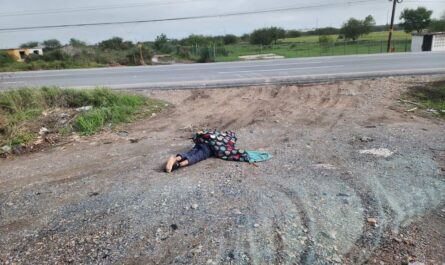 Hallan cadáver maniatado a orillas de la carretera Reynosa-Río Bravo