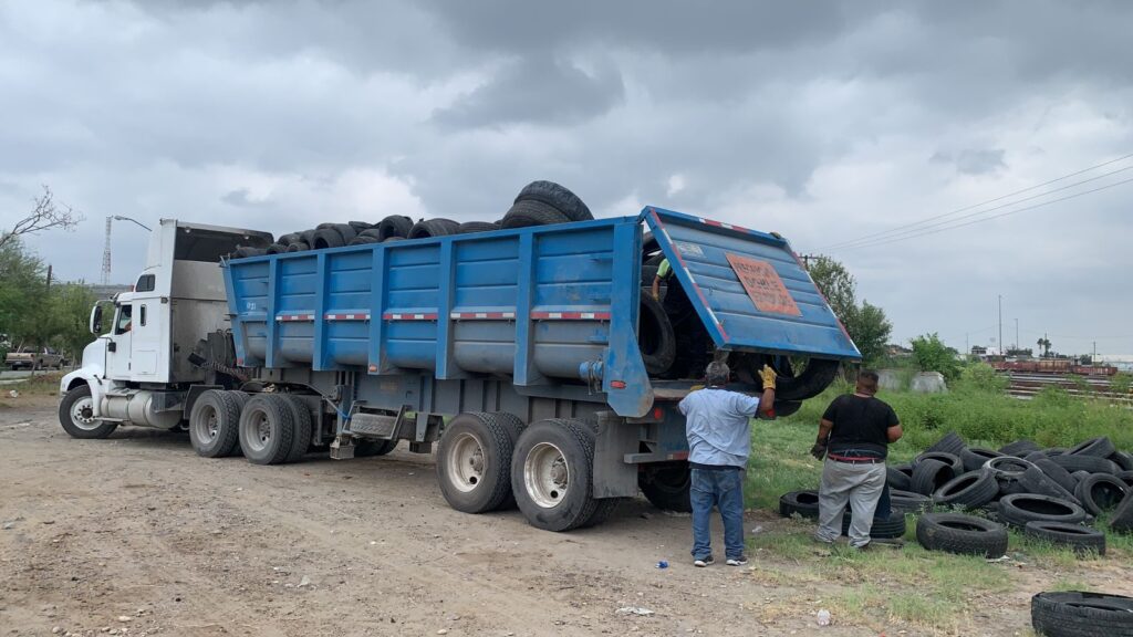 Recolecta Gobierno de Nuevo Laredo más de 6 mil neumáticos por semana