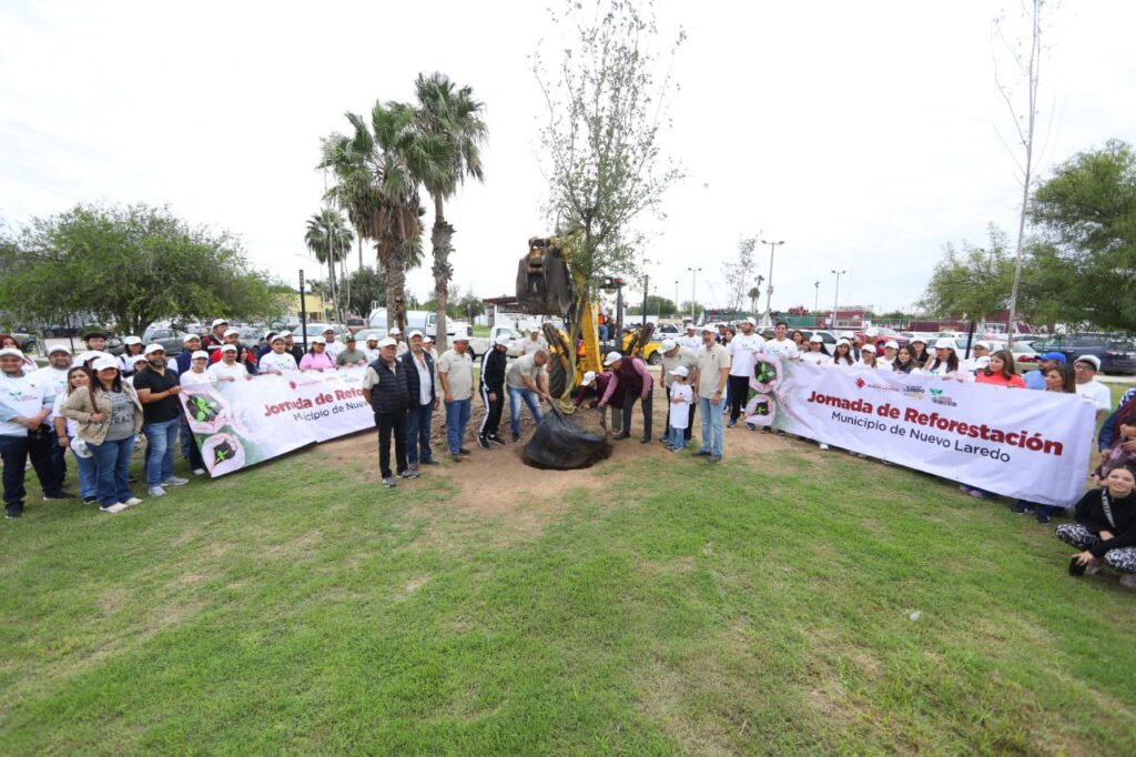 Arranca Gobierno de Nuevo Laredo jornada de reforestación en el Parque Polvo Enamorado