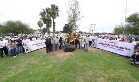 Arranca Gobierno de Nuevo Laredo jornada de reforestación en el Parque Polvo Enamorado