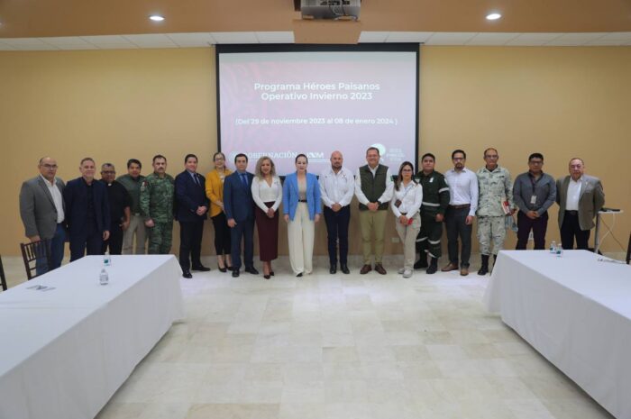 Autoridades de los tres órdenes de gobierno se coordinan para Caravana Héroes Paisanos Invierno 2023