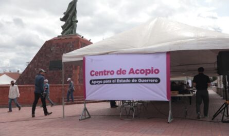 Instala Gobierno de Nuevo Laredo centro de acopio en solidaridad con el estado de Guerrero