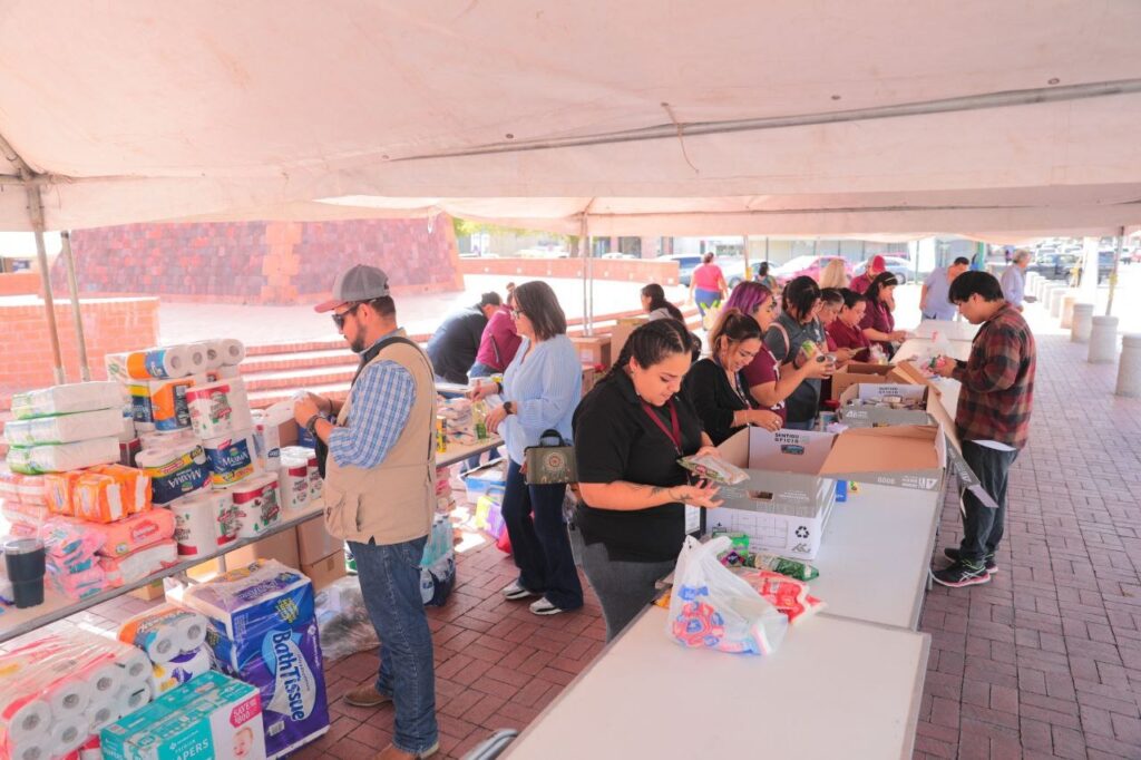 Envía Nuevo Laredo 20 toneladas de víveres en solidaridad con el estado de Guerrero