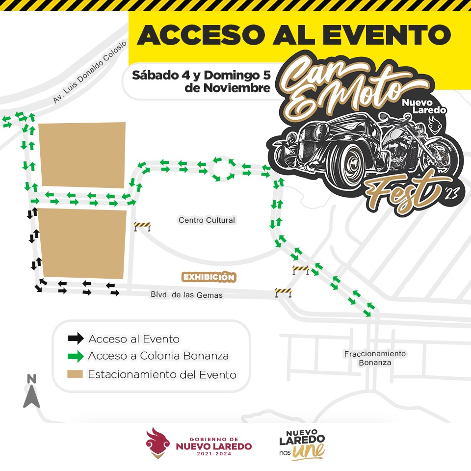 Recibirá “Car y Moto Fest” a miles de visitantes; preparan operativo de tránsito y vialidad en Nuevo Laredo