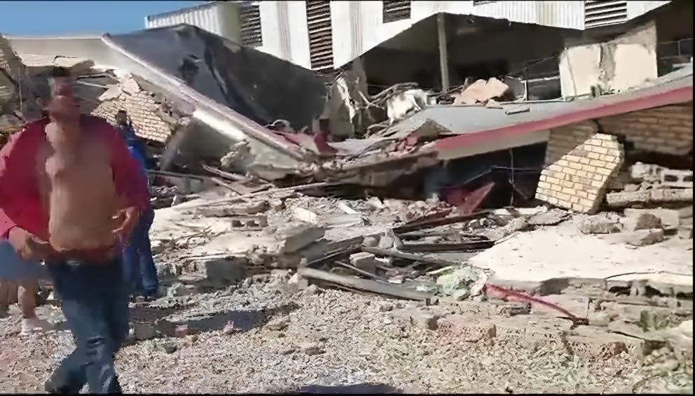 Desastre en Ciudad Madero: iglesia de la Santa Cruz se derrumba