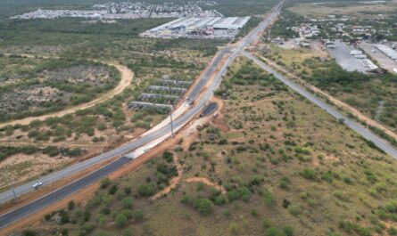 Avanza construcción del Bulevar Miraflores en Nuevo Laredo