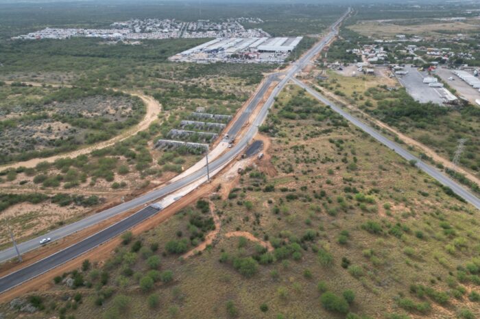 Avanza construcción del Bulevar Miraflores en Nuevo Laredo