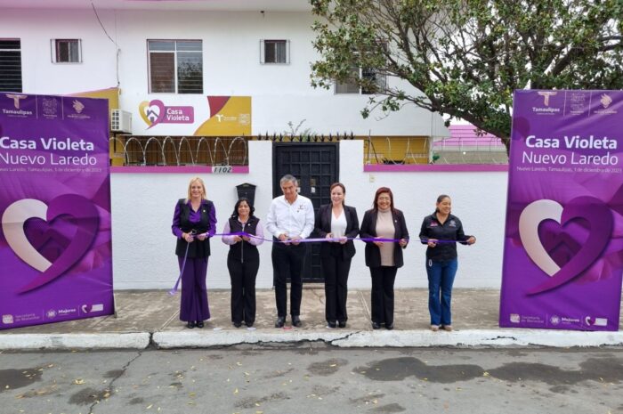 Apertura Américo tercera Casa Violeta en Tamaulipas