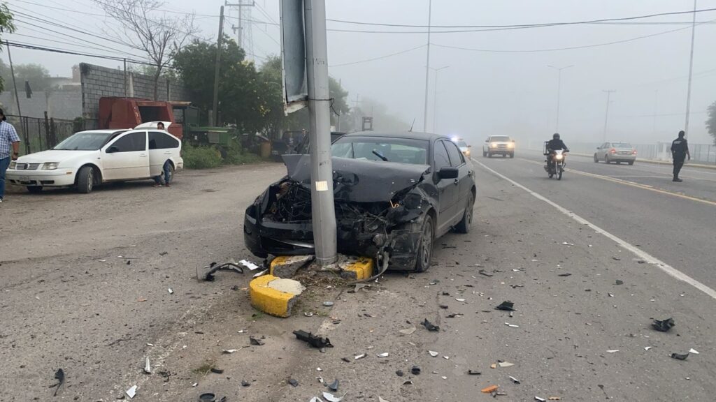 Choque en Victoria por la salida a Matamoros deja cuatro lesionados