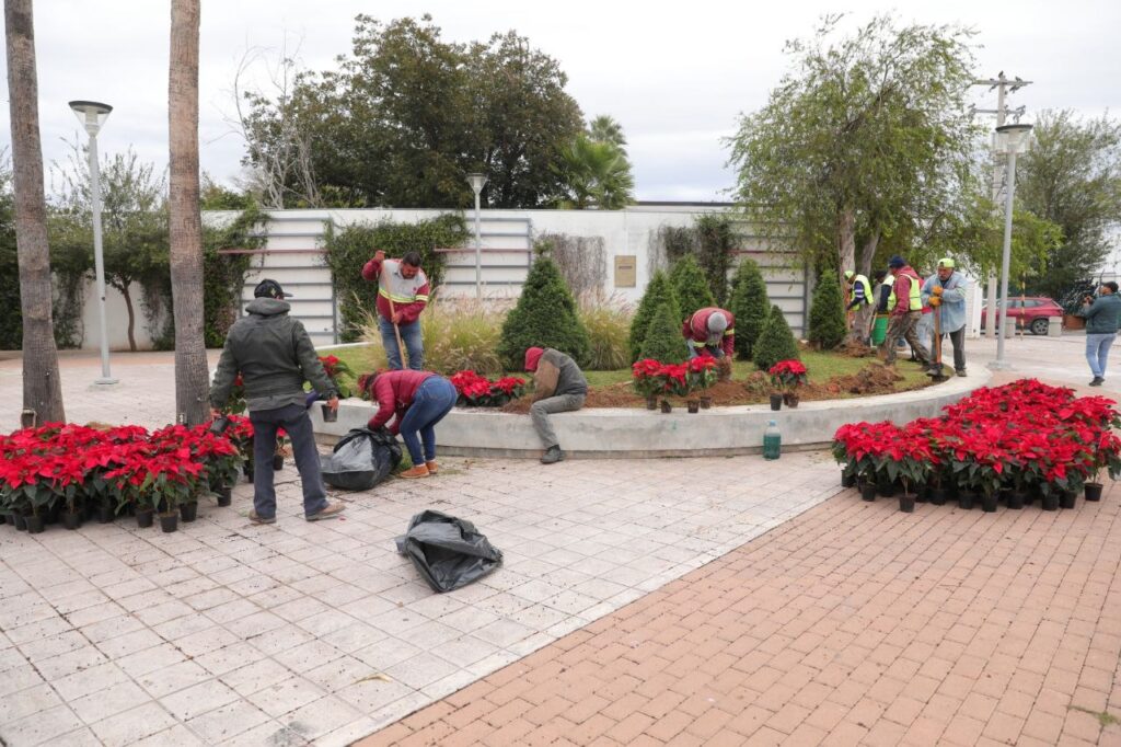 Llega la Navidad a Nuevo Laredo; decora Gobierno Municipal espacios públicos