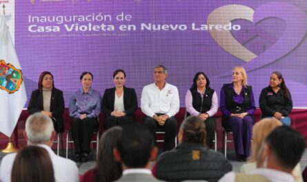 Gobernador Américo Villarreal y alcaldesa Carmen Lilia inauguran “Casa Violeta”; dará refugio a mujeres violentadas