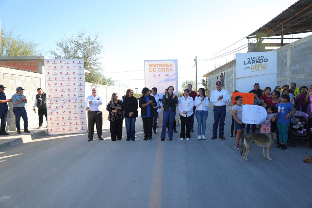 Entrega Gobierno de Nuevo Laredo obras de transformación en la colonia Francisco Villa