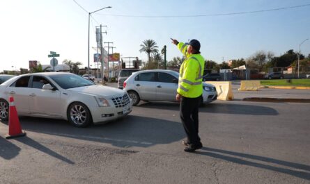 Reactiva Gobierno de Nuevo Laredo carril de tránsito local por inicio de vacaciones decembrinas