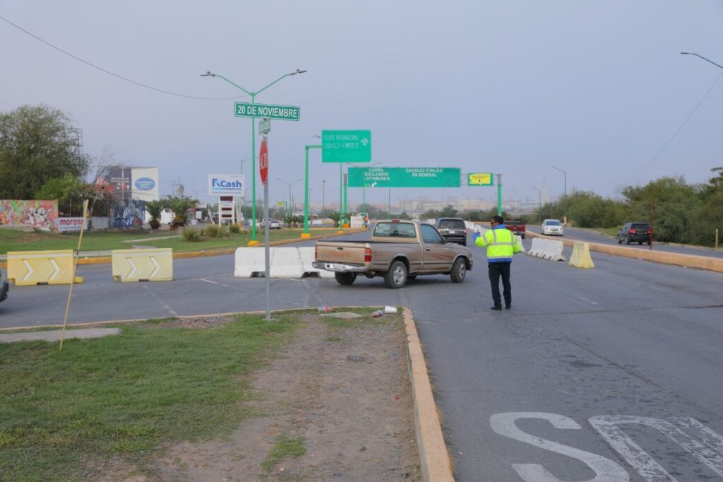 Exhorta Gobierno de Nuevo Laredo a utilizar carril de tránsito local para agilizar cruce por Puente 2