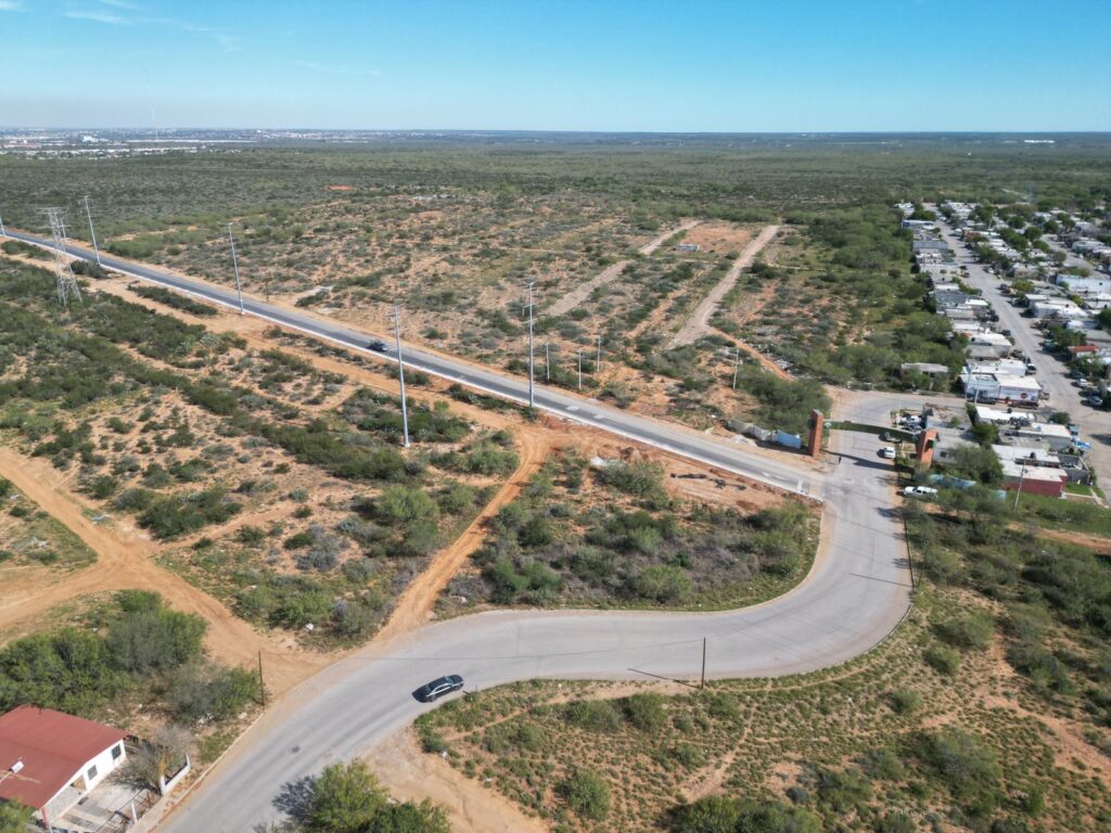 Avanza eje vial Santa Cecilia para conectar colonias al sur de Nuevo Laredo