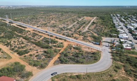 Avanza eje vial Santa Cecilia para conectar colonias al sur de Nuevo Laredo