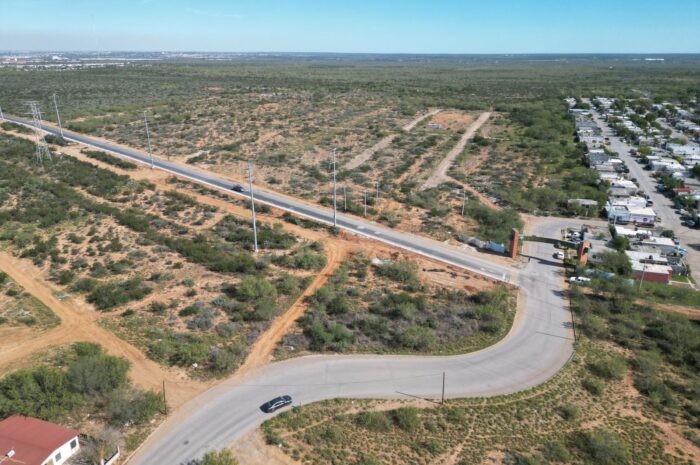 Avanza eje vial Santa Cecilia para conectar colonias al sur de Nuevo Laredo