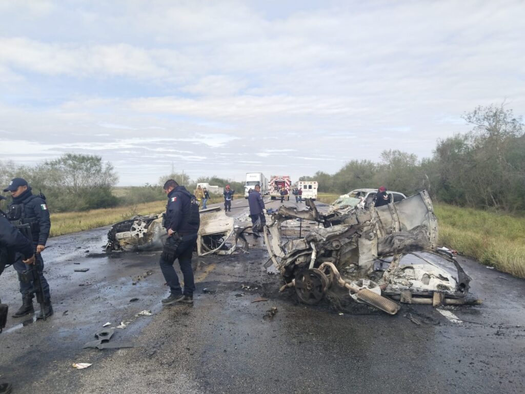 Mueren dos elementos de la Guardia Estatal en choque en San Fernando