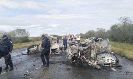 Mueren dos elementos de la Guardia Estatal en choque en San Fernando