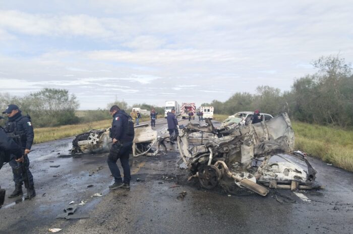 Mueren dos elementos de la Guardia Estatal en choque en San Fernando