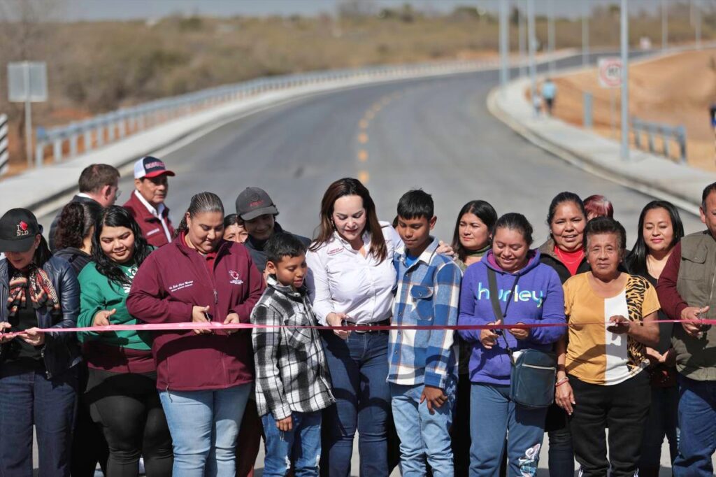 El sur de Nuevo Laredo ahora está mejor conectado; entrega alcaldesa Carmen Lilia Canturosas Eje Vial Río Bravo y nuevas pavimentaciones