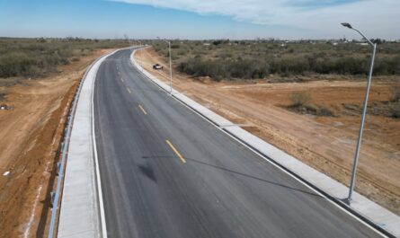 El sur de Nuevo Laredo ahora está mejor conectado; entrega alcaldesa Carmen Lilia Canturosas Eje Vial Río Bravo y nuevas pavimentaciones