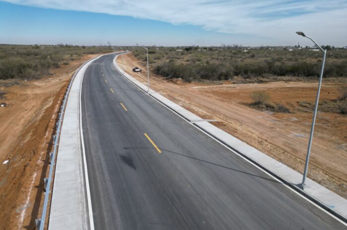 El sur de Nuevo Laredo ahora está mejor conectado; entrega alcaldesa Carmen Lilia Canturosas Eje Vial Río Bravo y nuevas pavimentaciones