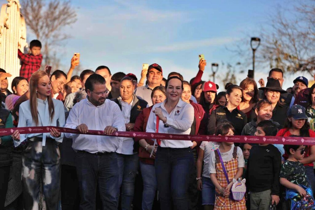 Transformación del Parque Mendoza es una realidad; inaugura alcaldesa Carmen Lilia Canturosas renovado espacio