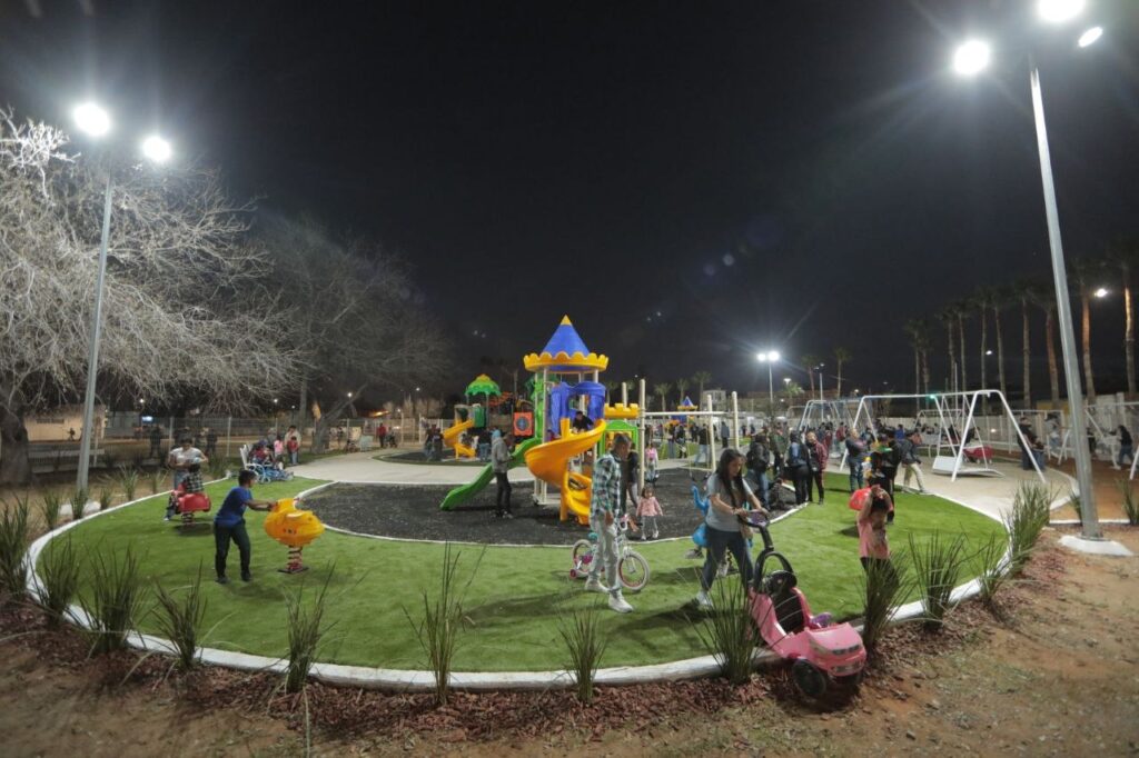 Transformación del Parque Mendoza es una realidad; inaugura alcaldesa Carmen Lilia Canturosas renovado espacio