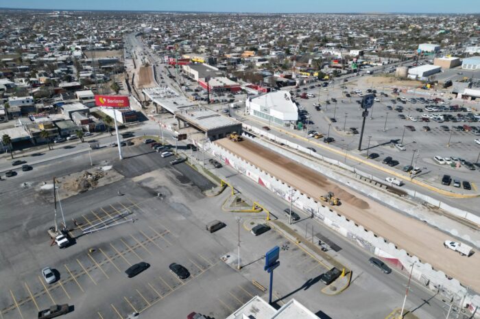 Avanza construcción del Puente Calzada de los Héroes en Nuevo Laredo