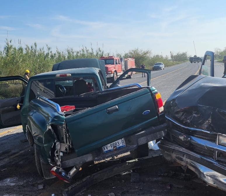 Accidente en carretera de Matamoros deja 2 muertos y 6 heridos