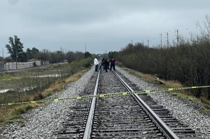 Hallan el cadáver de un hombre en las vías del tren en Reynosa