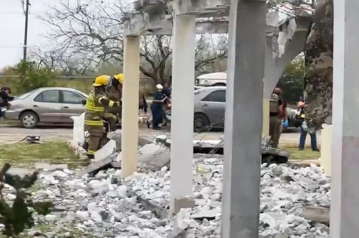 Hombre fallece tras ser aplastado por losa en Matamoros