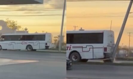 Grupos criminales usan autobuses para derribar cámaras del C5 en Reynosa