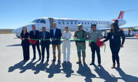 Aterriza en Nuevo Laredo Mexicana de Aviación; mejora la conectividad de la ciudad con el centro del país